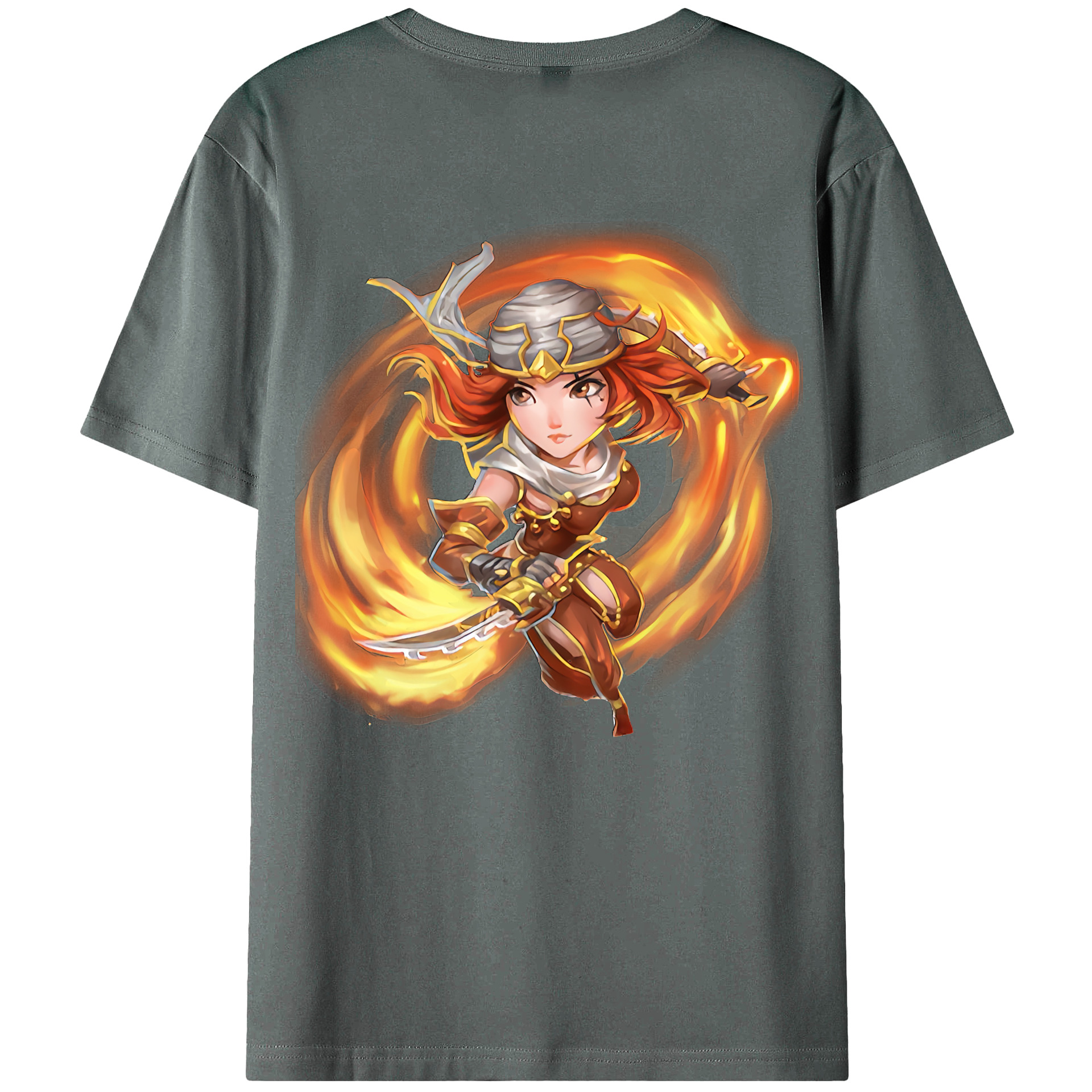 （画像用） リーグ・オブ・レジェンド League of Legends LOL 綿100％ メンズ半袖Tシャツ（バックプリント） 通気性